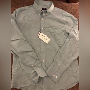 NWT Untuckit Cadetto green button down shirt